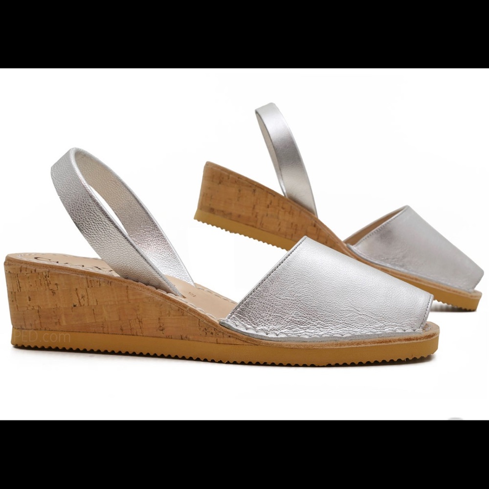 Calaxini new in box cork wedge sandal size 38